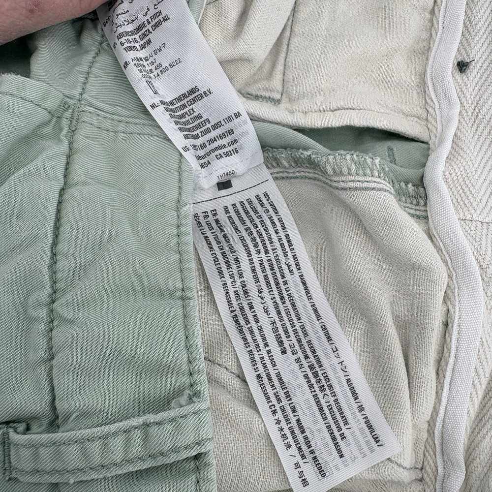 Lot Of 2 Abercrombie & Fitch Mens Size 31 Cotton Chino Shorts - Color In Comment - Picture 9 of 16